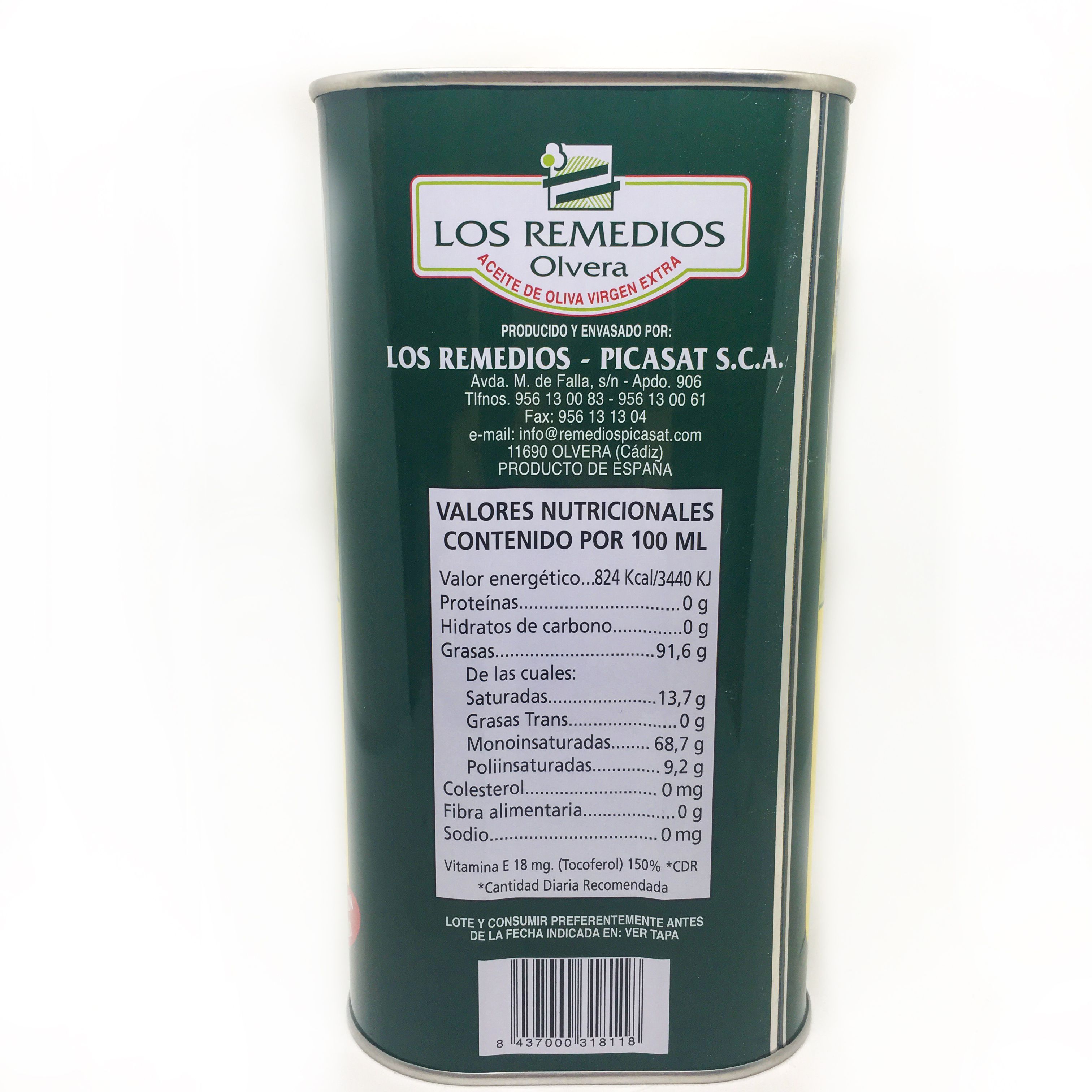 Pack 3x5L Aceite Oliva Virgen Extra - Los Remedios Picasat