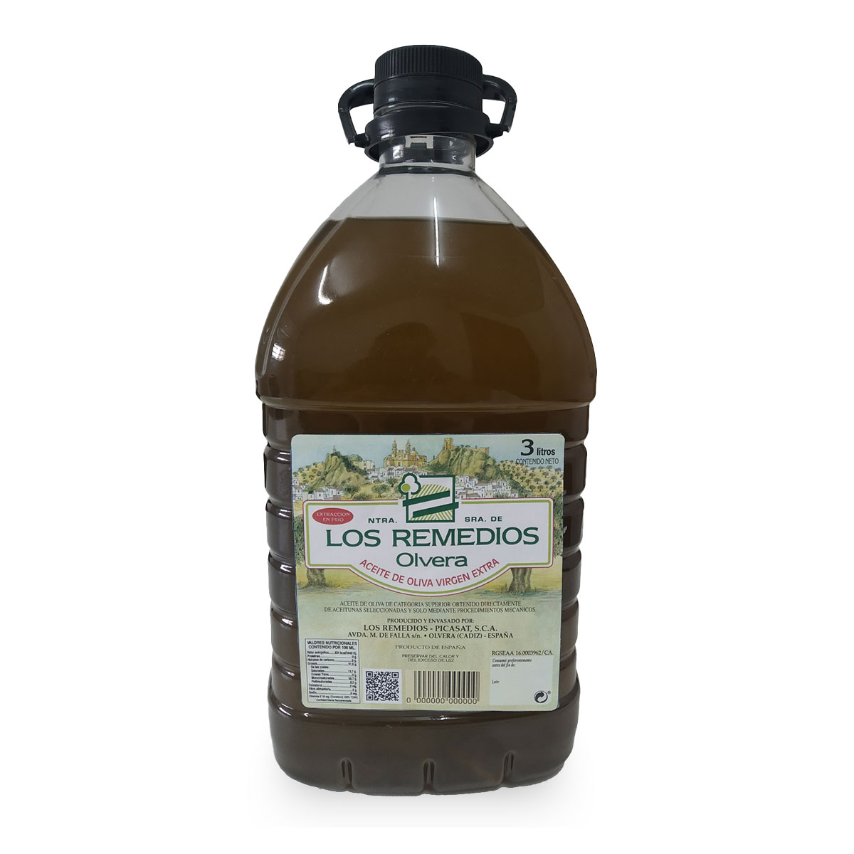 Aceite de Oliva Virgen Extra 3L - Los Remedios Picasat